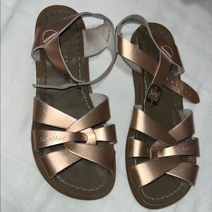 Stylish Kids' Bronze Sandals by Salt Water